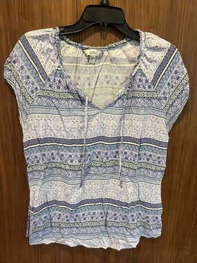 Croft & Barrow Tie V-Neck Top